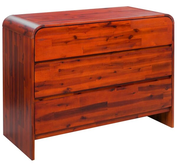 Cufăr cu sertare, lemn masiv de acacia, 90 x 37 x 75 cm