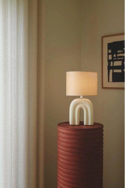 Nordlux - Lampă de masă HAZE 1xE27/40W/230V bej