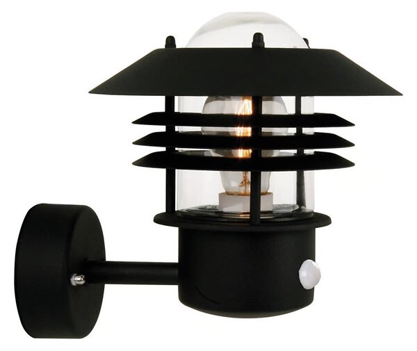 Nordlux - Aplica de perete pentru exterior cu senzor VEJERS 1xE27/60W/230V IP54, argintiu