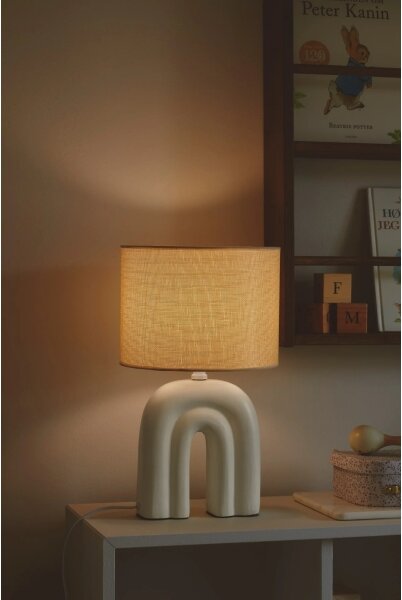 Nordlux - Lampă de masă HAZE 1xE27/40W/230V bej