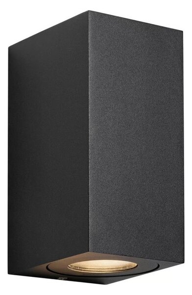 Nordlux - Aplică de perete pentru exterior CANTO 2xGU10/28W/230V IP44 neagră