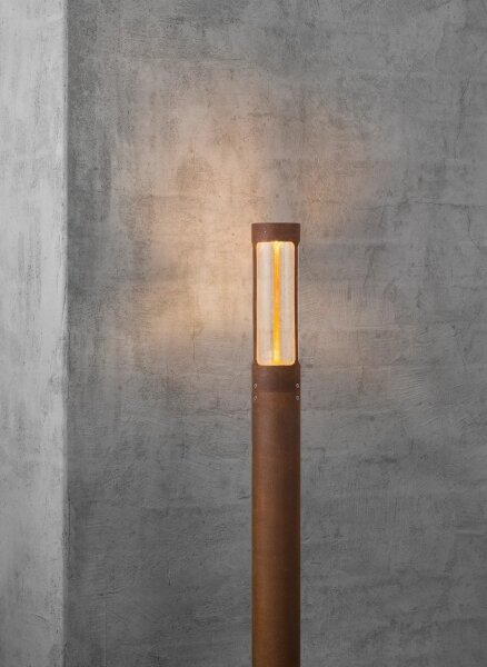 Nordlux - Lampă de exterior HELIX, 1x GU10/8W, 230V, IP44, finisaj ruginiu, 80 cm