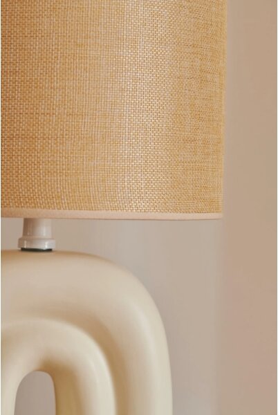 Nordlux - Lampă de masă HAZE 1xE27/40W/230V bej