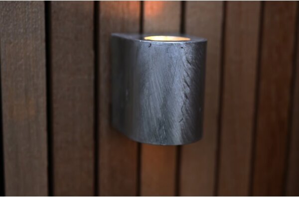Nordlux - CANTO Aplică LED de exterior pentru perete 2xLED/6W/230V IP44 argintie
