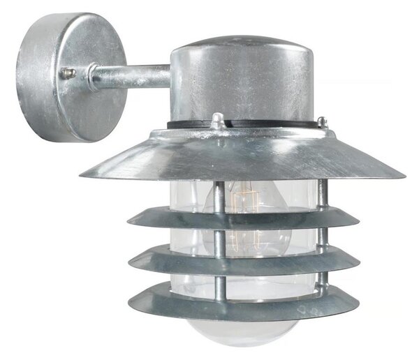 Nordlux - Lampă de perete pentru exterior VEJERS, 1xE27/60W/230V, IP54, argintie