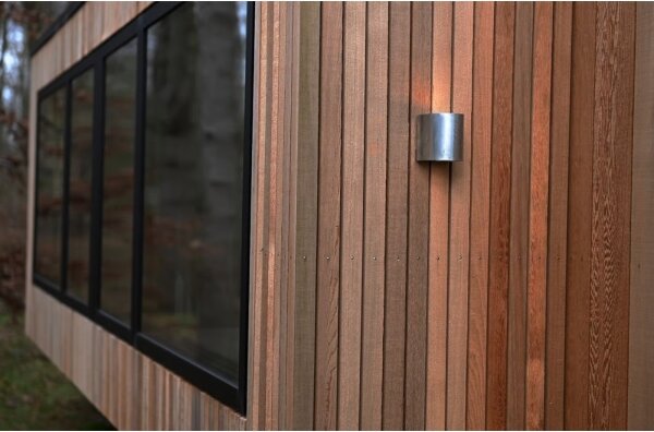 Nordlux - CANTO Aplică LED de exterior pentru perete 2xLED/6W/230V IP44 argintie