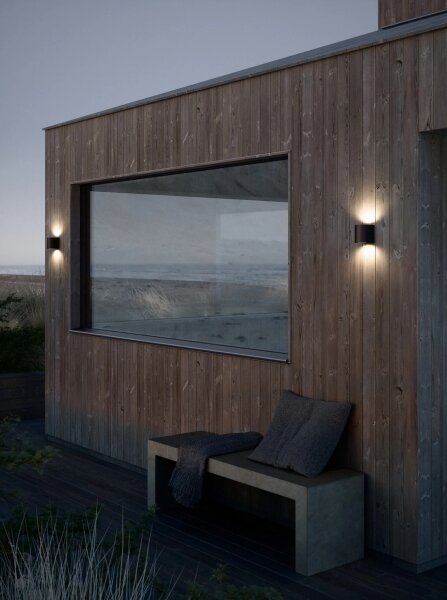 Nordlux - Aplică LED de perete pentru exterior CANTO 2xLED/6W/230V IP44 neagră