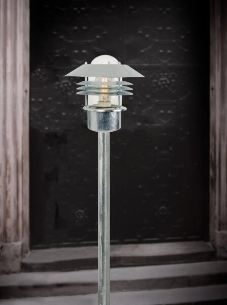 Nordlux - Lampă de exterior VEJERS 1xE27/60W/230V IP54 argintie 92 cm