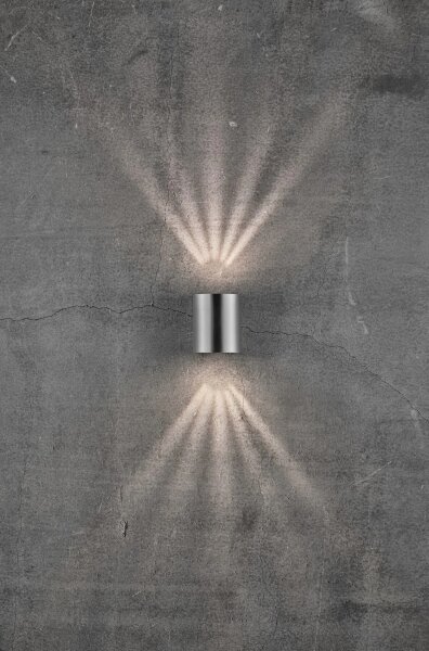 Nordlux - Aplică de perete LED pentru exterior CANTO, 2xLED/6W/230V, IP44, inox