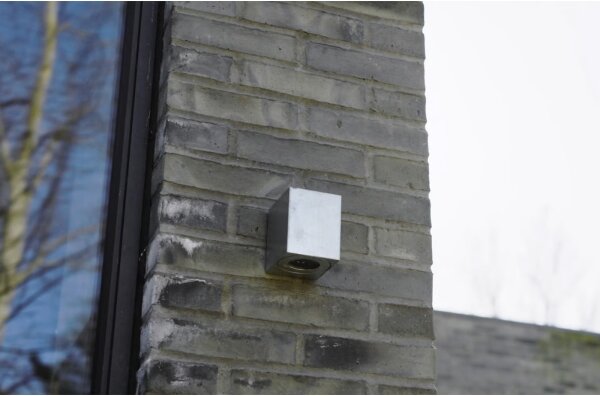Nordlux - Aplica de perete LED pentru exterior CANTO, 2xLED/6W/230V, IP44, argintie