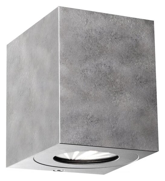 Nordlux - Aplica de perete LED pentru exterior CANTO, 2xLED/6W/230V, IP44, argintie