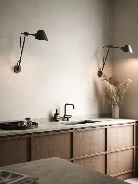 DFTP by Nordlux - Lampă de perete STAY 1xE27/60W/230V, neagră