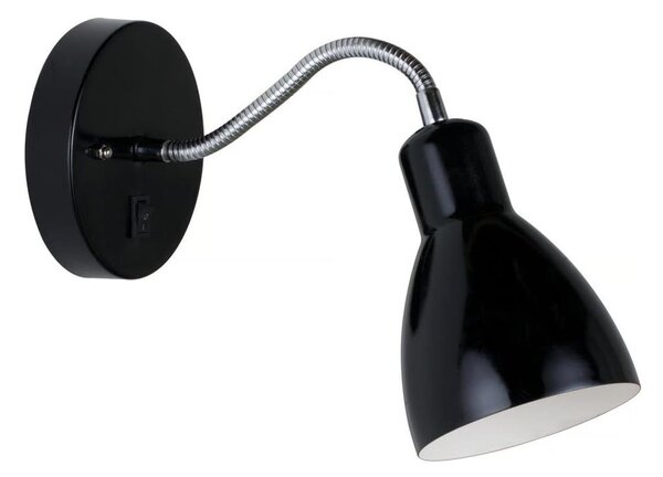 Nordlux - Lampă de perete CYCLONE 1xE14/15W/230V neagră