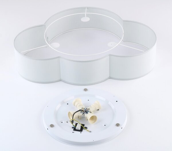 Brilagi - Plafonieră pentru copii NIMBUS 4xE27/15W/230V 46x63 cm gri