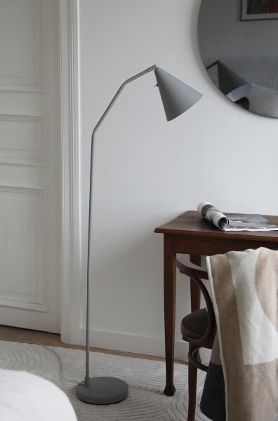 Markslöjd 108891 - Lampă de podea LED dimerizabilă FUNIL LED/4,9W/230V gri