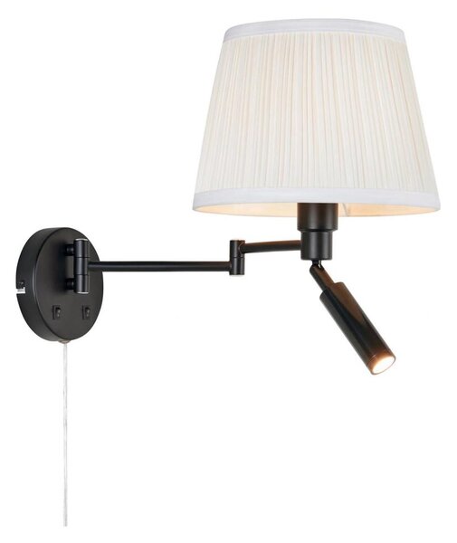 Markslöjd 109016 - Lampă de perete LED PIVOT 1xE27/40W/230V + LED/4W, crem/negru
