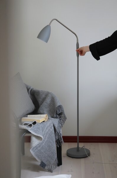 Markslöjd 108888 - Lampă de podea LED dimabilă PATRO, 4,9 W/230 V, gri