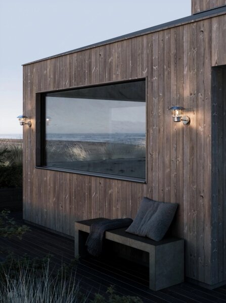 Nordlux - Aplică de exterior VEJERS 1xE27/60W/230V IP54 argintie
