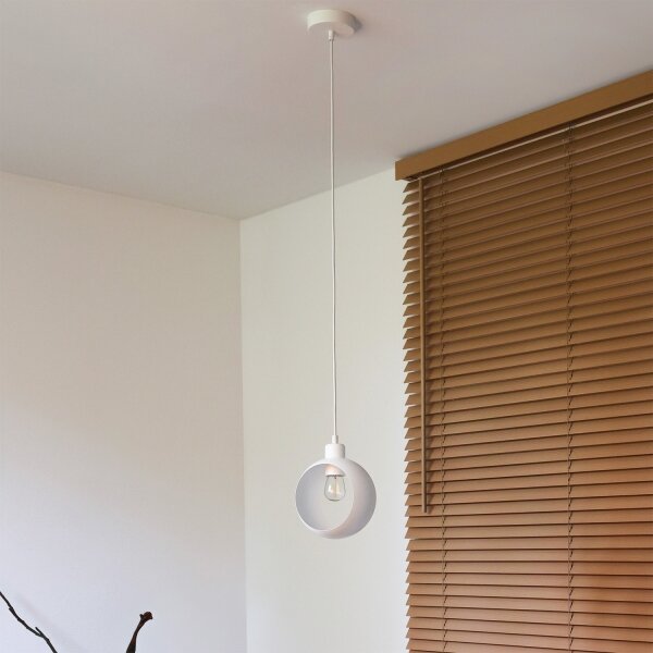 Duolla - Pendul pe cablu IRONLINE 1xE27/15W/230V, alb