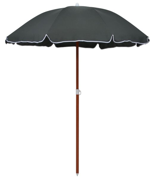 Umbrelă de soare cu stâlp din oțel, antracit, 180 cm