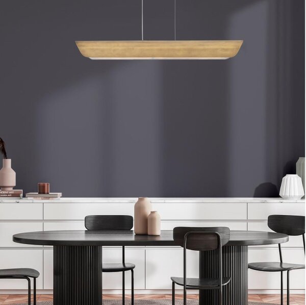 Hinkley HK-ARCO-LED-LP-117-HB - Candelabru LED ARCO suspendat pe cablu, 43W, 230V, 3000K, finisaj auriu