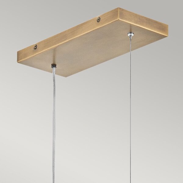 Hinkley HK-ARCO-LED-LP-117-HB - Candelabru LED ARCO suspendat pe cablu, 43W, 230V, 3000K, finisaj auriu