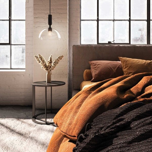 Alora Mood ALM-JUDE-P-MB-CL - Lampă suspendată pe tijă JUDE 1xE27/60W/230V neagră