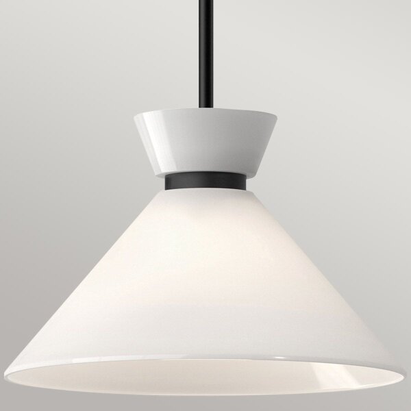 Alora Mood ALM-HALSTON-P-M-BK - Lustră cu tijă HALSTON, 1xE27/60W/230V, neagră