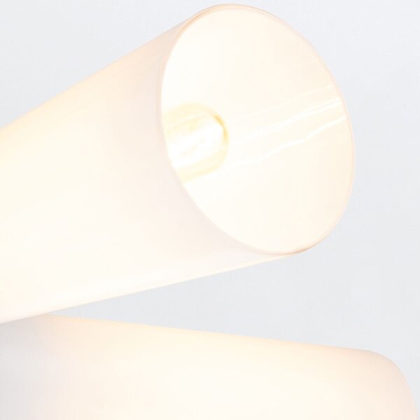 Elstead KRISTY-4P-DG-OPAL - Lustru pe tijă KRISTY 4xE27/40W/230V, cupru