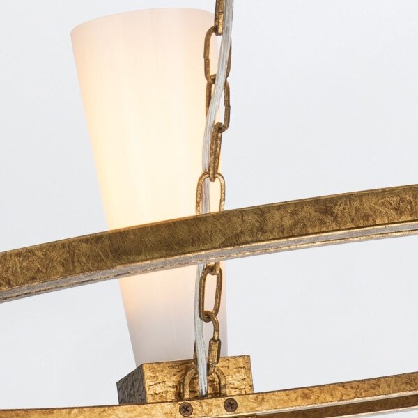 Elstead KRISTY4-DG-OPAL - Candelabru pe tijă KRISTY 4xE27/40W/230V, finisaj cupru