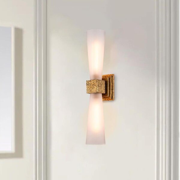 Elstead KRISTY-2WB-DG-OPAL-LED Aplică pentru baie KRISTY, 2 x G9 (4 W), 230 V, IP44, finisaj cupru
