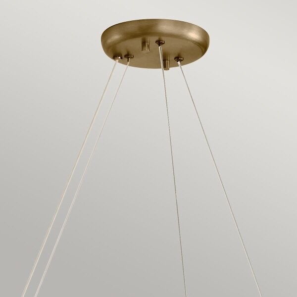 Kichler KL-PALTA9-CPZ - Candelabru suspendat pe cablu PALTA 9xE14/40W/230V auriu