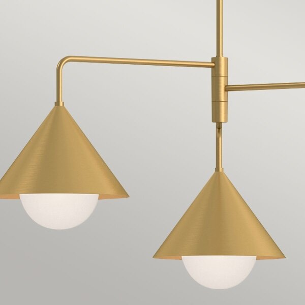 Alora Mood ALM-REMYCK3-GD - Lustru REMYCK pe tijă, 3xE27/60W/230V, auriu