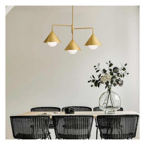 Alora Mood ALM-REMYCK3-GD - Lustru REMYCK pe tijă, 3xE27/60W/230V, auriu
