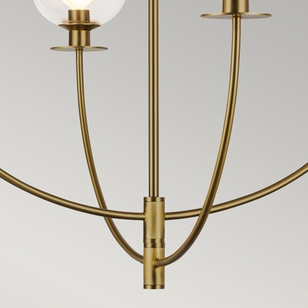 Alora Mood ALM-SYLVIA4-BG-CL - Candelabru pe tijă SYLVIA 4xE14/40W/230V auriu