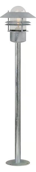Nordlux - Lampă de exterior BLOKHUS 1xE27/60W/230V IP54 argintie 92 cm