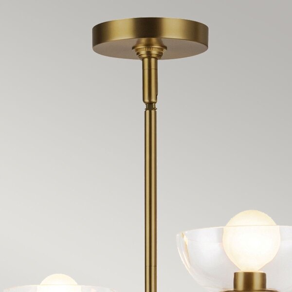Alora Mood ALM-SYLVIA4-BG-CL - Candelabru pe tijă SYLVIA 4xE14/40W/230V auriu