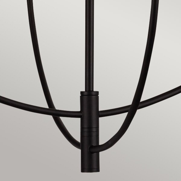 Alora Mood ALM-SYLVIA4-BK-CL - Lustră SYLVIA pe tijă, 4xE14/40W/230V, negru