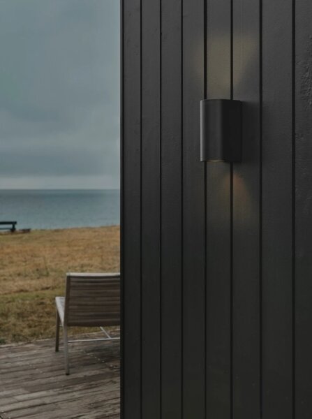 Nordlux - Aplica de perete pentru exterior CANTO 2xGU10/28W/230V IP44 neagră