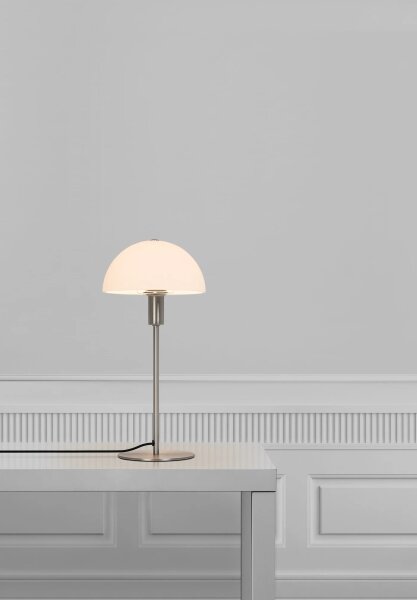 Nordlux - Lampă de masă ELLEN 1xE14/40W/230V crom mat/alb