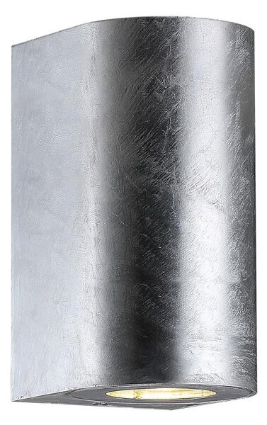 Nordlux - Aplica de perete pentru exterior CANTO, 2xGU10/28W/230V, IP44, argintiu