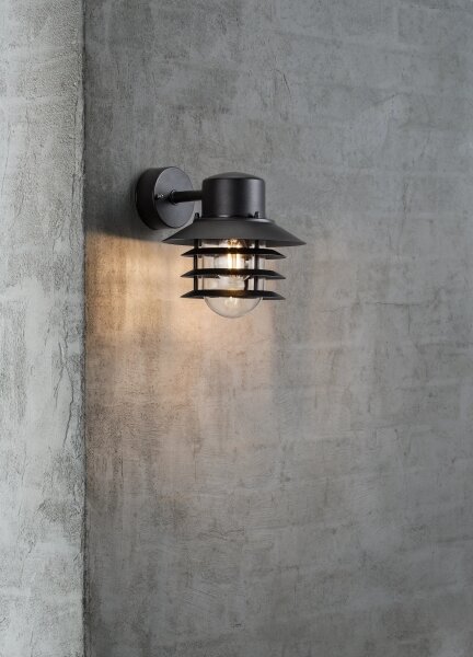 Nordlux - Aplică de exterior VEJERS 1xE27/60W/230V IP54 negru