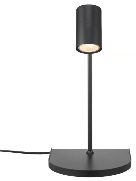 Nordlux - Lampă de perete CODY cu poliță, 1xGU10/15W/230V, neagră