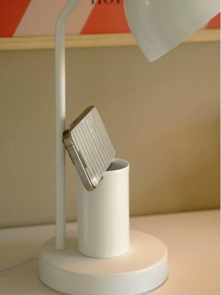 Nordlux - Lampă de masă DEVONE 1xE27/15W/230V, albă