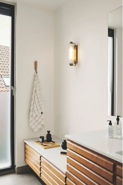 Nordlux - Aplica pentru oglindă de baie NIMAL 2xE14/25W/230V IP44 alamă