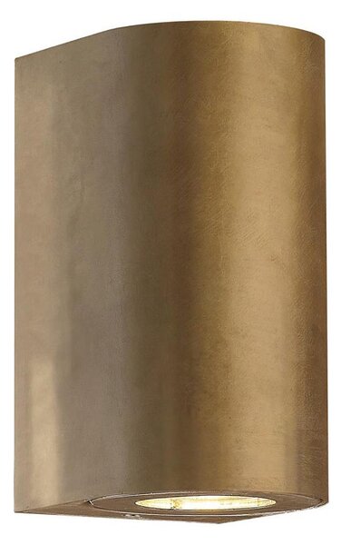 Nordlux - Aplica de exterior CANTO 2xGU10/28W/230V IP44 alamă