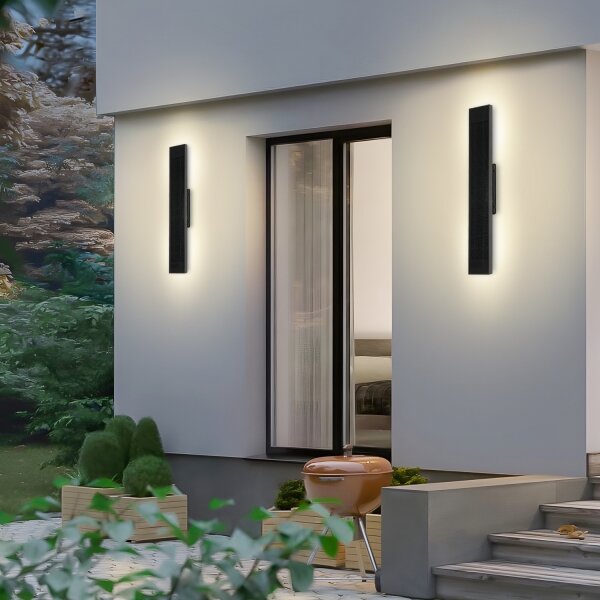 Brilagi - Aplica solară de perete SUN LED/4W/3,7V 60 cm 4000 mAh IP44