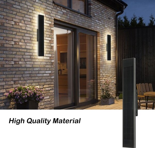 Brilagi - Aplica solară de perete SUN LED/4W/3,7V 60 cm 4000 mAh IP44