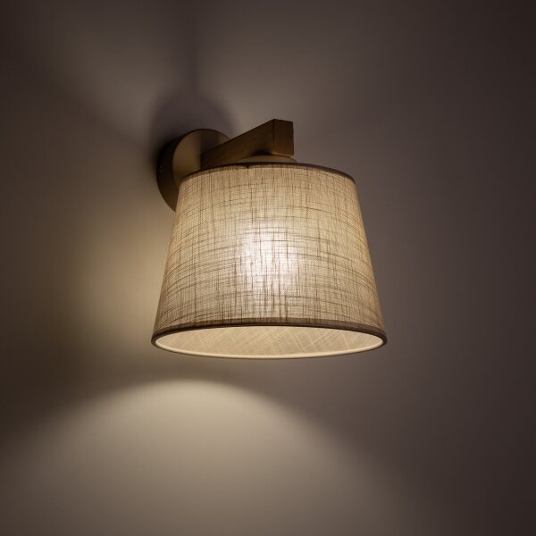 Brilagi - Lampă de perete LATTE SABIA 1xE27/15W/230V pin/bej
