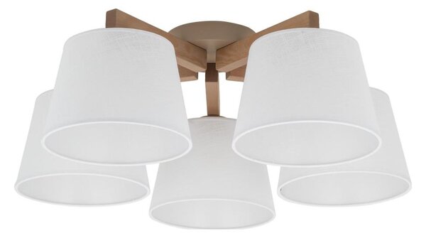 Brilagi - Lustră aplicată LATTE SABIA 5xE27/15W/230V pin/alb